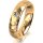 Ring 14 Karat Gelbgold 5.0 mm diamantmatt 1 Brillant G vs 0,065ct