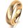 Ring 14 Karat Gelbgold 5.0 mm l&auml;ngsmatt 5 Brillanten G vs Gesamt 0,035ct
