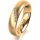 Ring 14 Karat Gelbgold 5.0 mm sandmatt 5 Brillanten G vs Gesamt 0,035ct