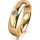 Ring 14 Karat Gelbgold 5.0 mm poliert 1 Brillant G vs 0,110ct