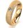 Ring 14 Karat Gelbgold 5.0 mm kreismatt 1 Brillant G vs 0,110ct