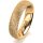 Ring 18 Karat Gelbgold 5.0 mm kristallmatt