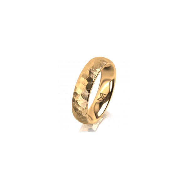 Ring 18 Karat Gelbgold 5.0 mm diamantmatt