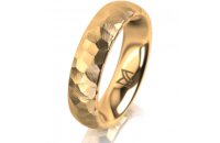 Ring 18 Karat Gelbgold 5.0 mm diamantmatt