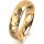 Ring 18 Karat Gelbgold 5.0 mm diamantmatt 1 Brillant G vs 0,025ct