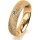 Ring 18 Karat Gelbgold 5.0 mm kristallmatt 1 Brillant G vs 0,065ct
