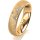 Ring 18 Karat Gelbgold 5.0 mm kreismatt 3 Brillanten G vs Gesamt 0,040ct