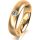 Ring 18 Karat Gelbgold 5.0 mm l&auml;ngsmatt 1 Brillant G vs 0,110ct