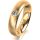 Ring 18 Karat Gelbgold 5.0 mm sandmatt 1 Brillant G vs 0,110ct