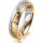 Ring 14 Karat Gelb-/Weissgold 5.0 mm diamantmatt