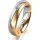 Ring 18 Karat Gelb-/Weissgold 5.0 mm l&auml;ngsmatt