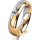 Ring 18 Karat Gelb-/Weissgold 5.0 mm poliert 1 Brillant G vs 0,110ct