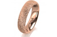 Ring 14 Karat Rotgold 5.0 mm kristallmatt