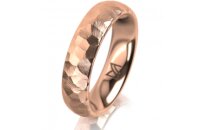 Ring 14 Karat Rotgold 5.0 mm diamantmatt