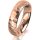Ring 14 Karat Rotgold 5.0 mm diamantmatt