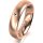 Ring 14 Karat Rotgold 5.0 mm l&auml;ngsmatt 1 Brillant G vs 0,025ct