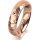 Ring 14 Karat Rotgold 5.0 mm diamantmatt 1 Brillant G vs 0,025ct