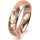 Ring 14 Karat Rotgold 5.0 mm diamantmatt 1 Brillant G vs 0,065ct