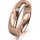 Ring 14 Karat Rotgold 5.0 mm poliert 3 Brillanten G vs Gesamt 0,040ct