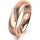 Ring 14 Karat Rotgold 5.0 mm l&auml;ngsmatt 5 Brillanten G vs Gesamt 0,035ct