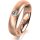 Ring 14 Karat Rotgold 5.0 mm sandmatt 1 Brillant G vs 0,110ct