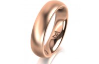 Ring 18 Karat Rotgold 5.0 mm l&auml;ngsmatt