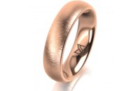 Ring 18 Karat Rotgold 5.0 mm sandmatt