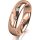 Ring 18 Karat Rotgold 5.0 mm poliert 5 Brillanten G vs Gesamt 0,055ct