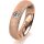 Ring 18 Karat Rotgold 5.0 mm kreismatt 1 Brillant G vs 0,110ct