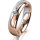Ring 18 Karat Rot-/Weissgold 5.0 mm poliert 1 Brillant G vs 0,065ct