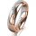 Ring 18 Karat Rot-/Weissgold 5.0 mm poliert 5 Brillanten G vs Gesamt 0,035ct