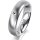 Ring 14 Karat Weissgold 5.0 mm l&auml;ngsmatt 1 Brillant G vs 0,025ct