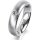 Ring 14 Karat Weissgold 5.0 mm sandmatt 1 Brillant G vs 0,065ct
