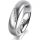Ring 14 Karat Weissgold 5.0 mm l&auml;ngsmatt 5 Brillanten G vs Gesamt 0,035ct