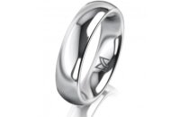 Ring 18 Karat Weissgold 5.0 mm poliert