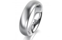 Ring 18 Karat Weissgold 5.0 mm l&auml;ngsmatt