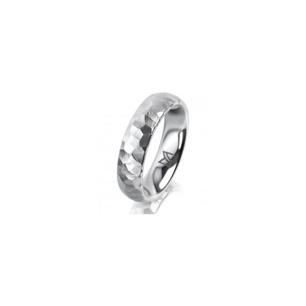 Ring 18 Karat Weissgold 5.0 mm diamantmatt