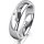 Ring 18 Karat Weissgold 5.0 mm poliert 3 Brillanten G vs Gesamt 0,040ct