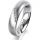Ring 18 Karat Weissgold 5.0 mm sandmatt 5 Brillanten G vs Gesamt 0,035ct