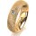 Ring 14 Karat Gelbgold 5.5 mm kristallmatt 1 Brillant G vs 0,065ct