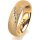 Ring 14 Karat Gelbgold 5.5 mm kreismatt 5 Brillanten G vs Gesamt 0,045ct