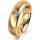 Ring 14 Karat Gelbgold 5.5 mm längsmatt 1 Brillant G vs 0,110ct