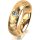 Ring 14 Karat Gelbgold 5.5 mm diamantmatt 1 Brillant G vs 0,110ct
