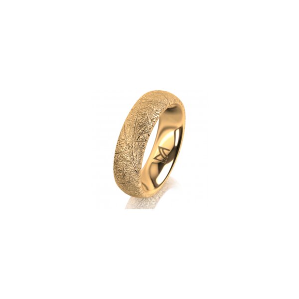 Ring 18 Karat Gelbgold 5.5 mm kristallmatt