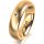 Ring 18 Karat Gelbgold 5.5 mm längsmatt 1 Brillant G vs 0,025ct