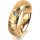 Ring 18 Karat Gelbgold 5.5 mm diamantmatt 1 Brillant G vs 0,065ct