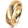 Ring 18 Karat Gelbgold 5.5 mm längsmatt 5 Brillanten G vs Gesamt 0,045ct