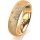 Ring 18 Karat Gelbgold 5.5 mm kreismatt 5 Brillanten G vs Gesamt 0,065ct