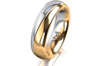 Ring 14 Karat Gelb-/Weissgold 5.5 mm poliert