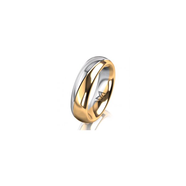 Ring 18 Karat Gelb-/Weissgold 5.5 mm poliert